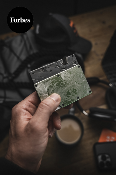 pocket tripod in a ridge wallet